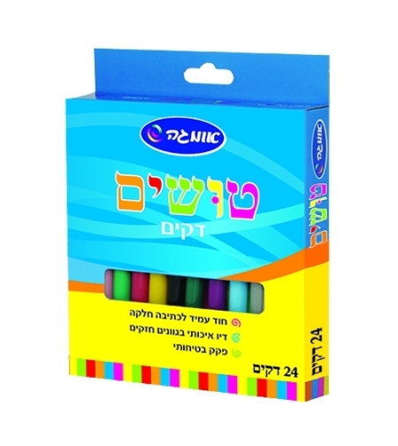 טושים דקים 24 יח'