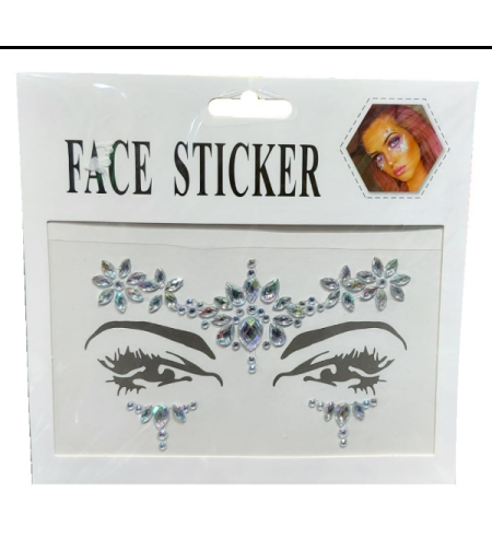 מדבקות פנים יהלומים