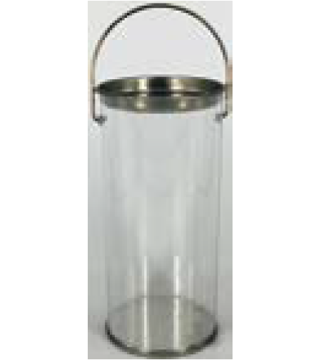 עששית קופה PVC עם ידית לנרות