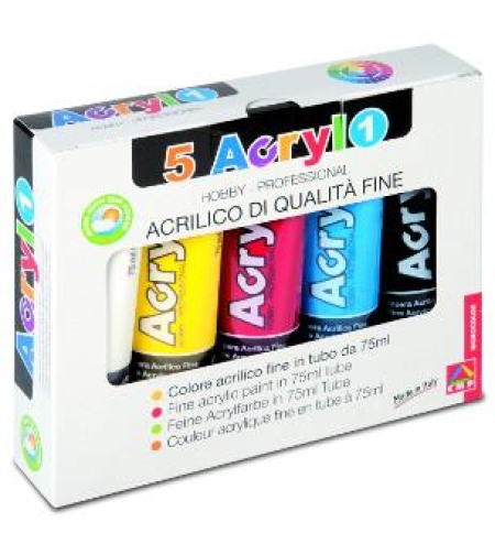 סט אקריליק שפורפרת 5 יחידות