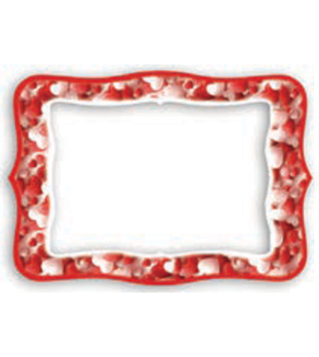 מסגרת מעוצבת לבבות  A5