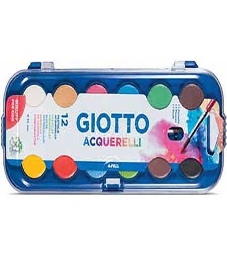 צבעי מים 12 גוונים ג'יאוטו אקוורלי