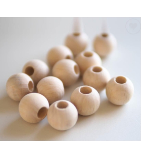 חרוזי עץ טבעי 3 