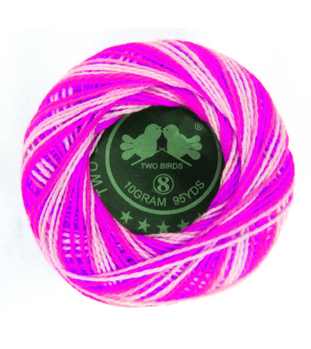 חוט רקמה מתחלף גוונים וורודים