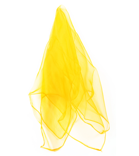 מטפחת משי צהוב