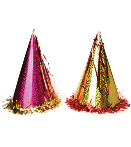 כובע ליצן הולוגרמי גדול