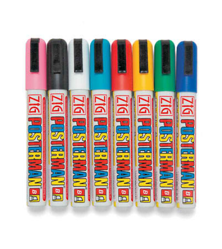 זיג טוש פוסטרמן M סט 8 יח'