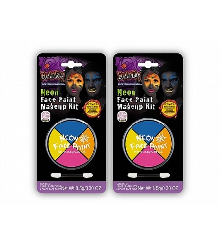 איפור 4 צבעי נאון