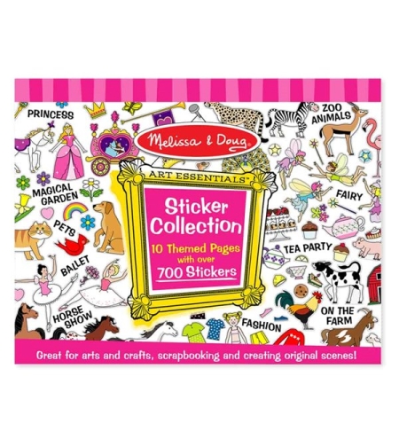 מליסה ודאג חוברת מדבקות ורודה