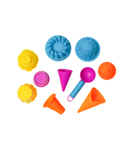 אביזרים לבצק דגם גלידות ועוגות