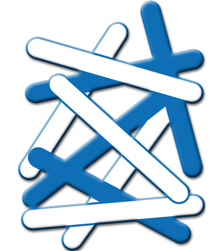 מקלות סול כחול לבן קטנים ל- 23 מגן דוד