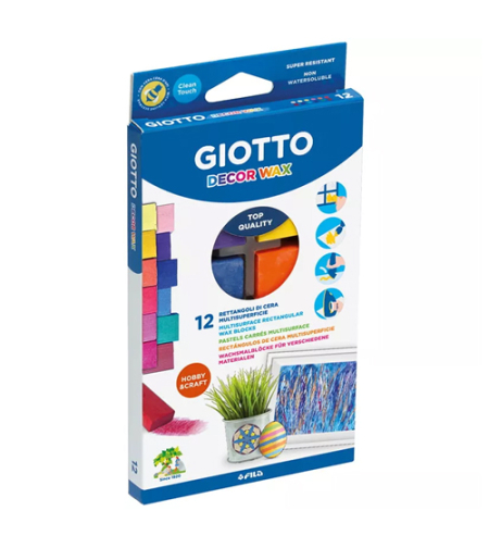 בלוק שעווה דקור 12 גוונים