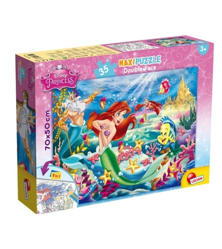 פאזל רצפה דו-צדדי 35 חלקים - בת הים הקטנה