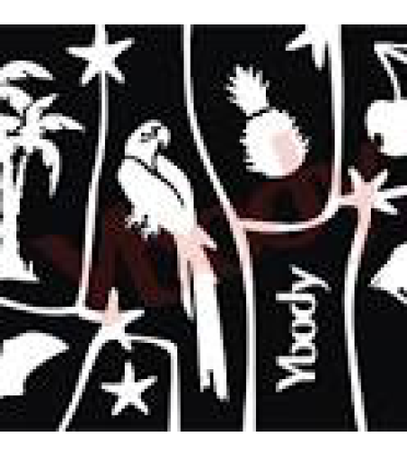 שבלונה לקעקועים  טרופי