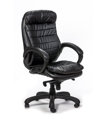 כסא מנהלים דמוי עור – סקטור שחור