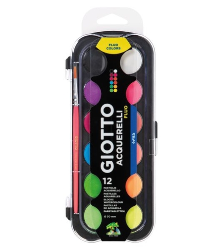 צבעי מים זוהרים גיאוטו 30 ממ 12 גוונים