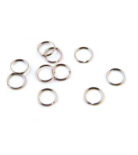 טבעות כפולות כסף 20 מ'מ 10 יחידות