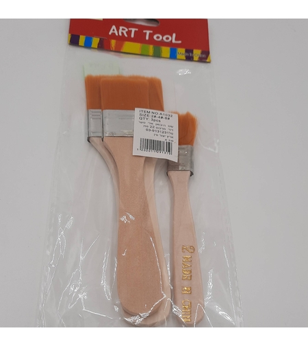 סט מברשות שטוחות שיער ג'ינג'י 3 יחידות