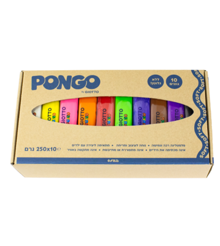 פלסטלינה גיאוטו פונגו 10 גוונים ללא גלוטן