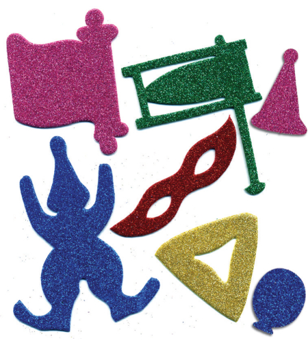 סמלי פורים מסול נצנצים