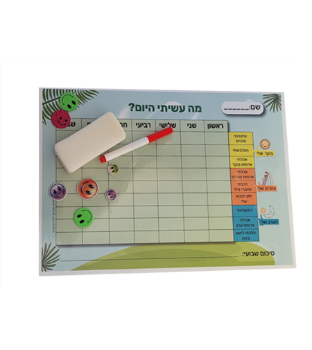 ערכה - מה עשיתי היום?