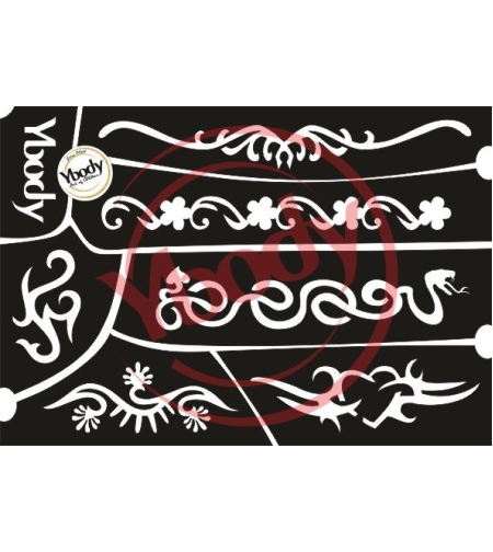 שבלונה לקעקועים  צמידים