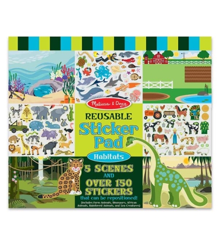 מליסה ודאג חוברת מדבקות חיות וסביבתן