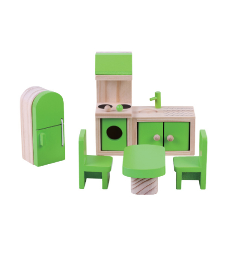 ריהוט מטבח וחדר אוכל לבית בובות