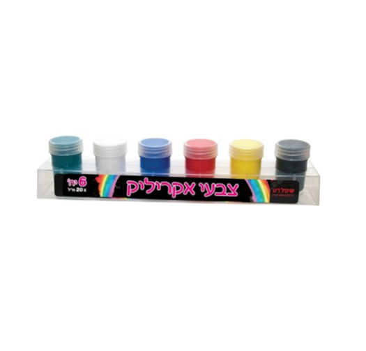 אקריליק איכותי סטריפ 6 גוונים 20 מ'ל