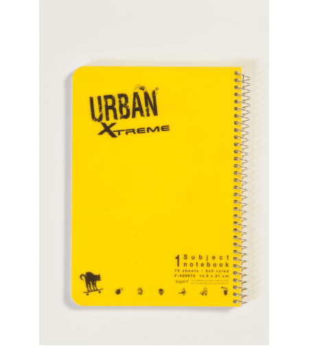 מחברת ספירל אורבן חשבון נושא 1 A5