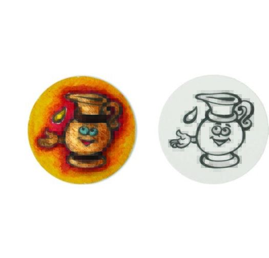 קיט חנוכה ציורים מתנפחים - כד 10 יח'