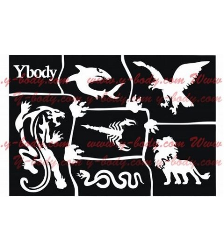 שבלונה לקעקועים  חיות פראיות