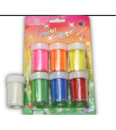 איפור ברוקט נצנצים צבעי נאון 1/6