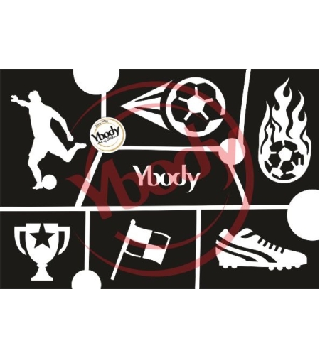 שבלונה לקעקועים  כדורגל