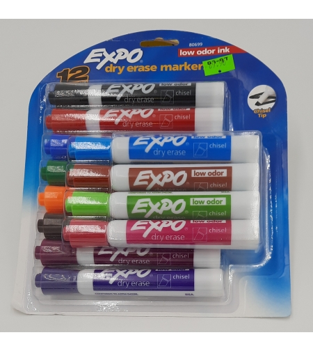 טושים ללוח מחיק EXPO סט של 12 יחידות