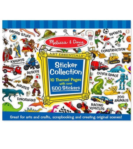 מליסה ודאג חוברת מדבקות כחולה