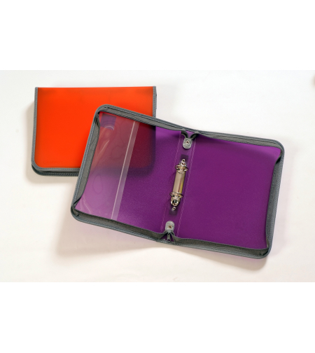 קמפוס תיק טבעות + רוכסן פלסטיק