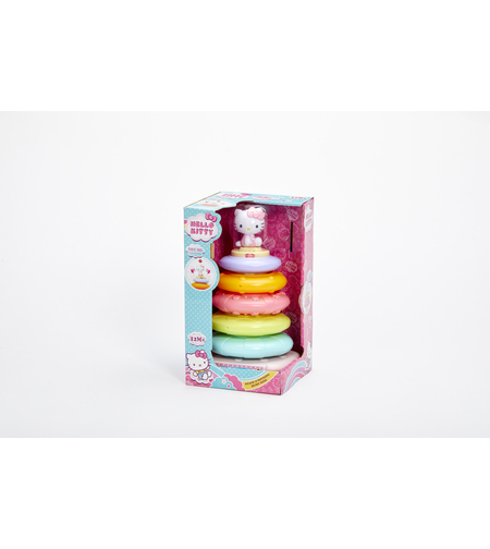 מגדל טבעות חרוזים מוסיקלי- הלו קיטי