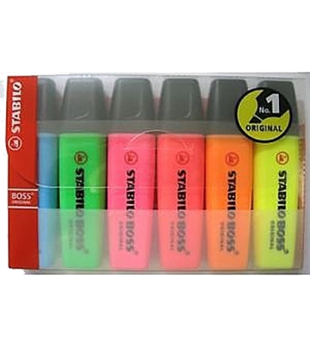 טוש הדגשה 1/6 סט סטבילו BR