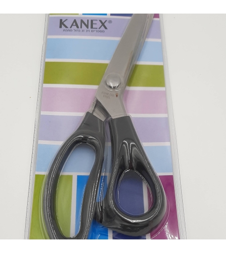 KANEX  מספריים ידית גומי מהודרת שחור 8'