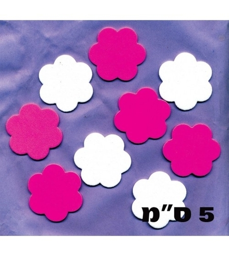 פרחי סול ורוד לבן 5 ס