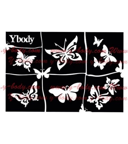 שבלונה לקעקועים  פרפרים