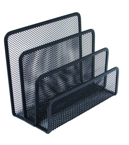 מעמד מעטפות שחור רשת מתכת