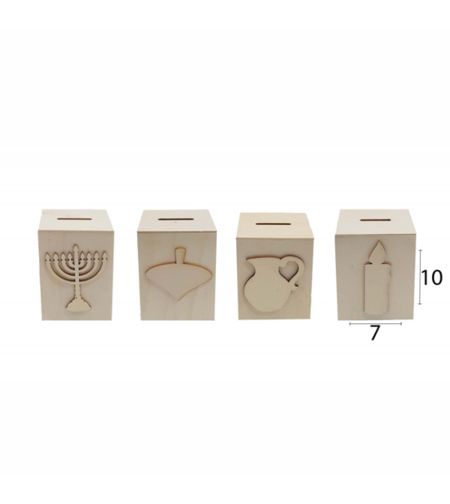 קופת חסכון מעץ חנוכה