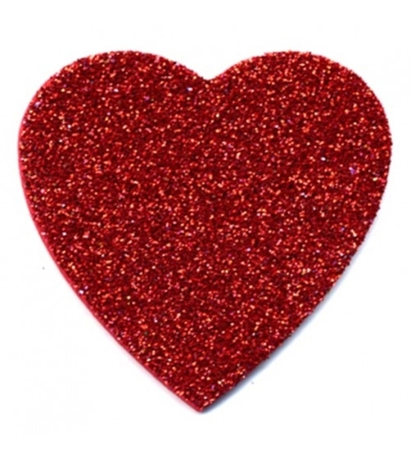 קישוט קיר סול נוצץ לב GL1/6