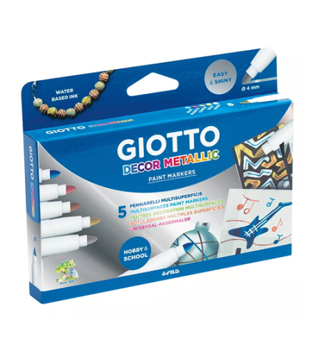 טושים דקור מטאליים ג'יאוטו לציור על משטחים שונים