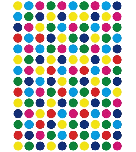 מדבקות עגולות מעורב צבעים