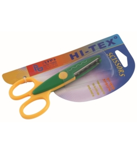 מספריים זיג זג פלסטיק בבליסטר