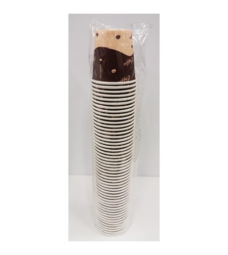 כוסות לשתייה חמה בקרטון 1/50 8 ס