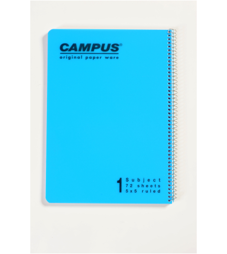 מחברת ספירלה פלסטיק קמפוס A4 חשבון נושא 1 - בודד